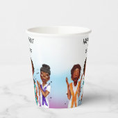 Gobelets En Papier Chanteurs Afro-Américains (Gauche)