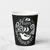 Gobelets En Papier Chanukah Dove 8 oz. (Verso)