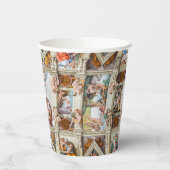 Gobelets En Papier Chapelle Sixtine Michelangelo - Vatican, Rome, Ita (Gauche)