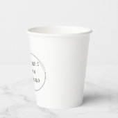 Gobelets En Papier Chaque fin est un nouveau début - Citation minimal (Verso)