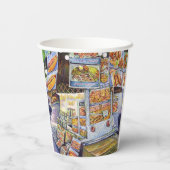 Gobelets En Papier Charge de travail artistique extraordinaire (Verso)