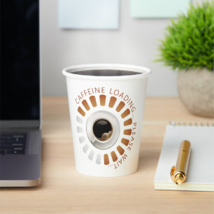 Gobelets En Papier Chargement de caféine