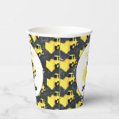 Gobelets En Papier Chargeur frontal Construction Camion Anniversaire (Droite)