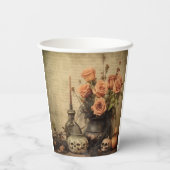 Gobelets En Papier Chariot Halloween vintage (4) (Verso)