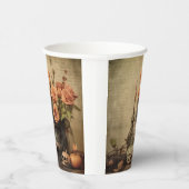 Gobelets En Papier Chariot Halloween vintage (4) (Droite)