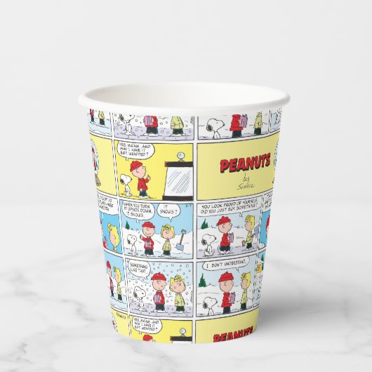 Gobelets En Papier Charlie Brown | Boule à neige (Recto)