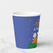 Gobelets En Papier Charlie Brown et Gang Citrouille 1er anniversaire (Recto)
