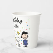 Gobelets En Papier Charlie Brown et Gang Confetti (Verso)