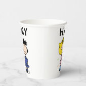 Gobelets En Papier Charlie Brown et Gang Confetti (Droite)