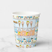 Gobelets En Papier Charlie Brown & Glace Sally À La Plage (Droite)