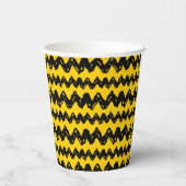Gobelets En Papier Charlie Brown Zig Zag Motif (Verso)