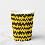 Gobelets En Papier Charlie Brown Zig Zag Motif (Gauche)