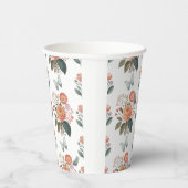 Gobelets En Papier Charme à fleurs avec ailes de papillon (Droite)