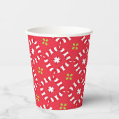 Gobelets En Papier Charme des Fêtes de Noël Modèle 04 -  (Recto)