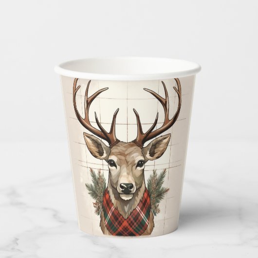 Gobelets En Papier Charme rustique Treashouse Treasures with Plaid De (Recto)