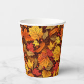 Gobelets En Papier Charming Fall Leaves Baby shower (Verso)