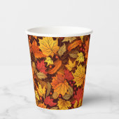 Gobelets En Papier Charming Fall Leaves Baby shower (Recto)
