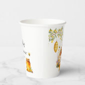 Gobelets En Papier Charming Honey Bee Bear Baby Shower (Droite)