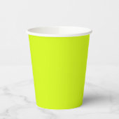 Gobelets En Papier Chartreuse Jaune (couleur unie) (Gauche)