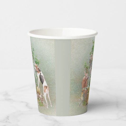 Gobelets En Papier Chasse aux chiens (Gauche)