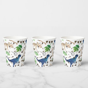 Gobelets En Papier Chasse aux dinosaures ! Dinosaures en safari Garço