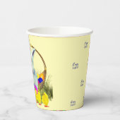 Gobelets En Papier Chasse aux oeufs de Pâques Poussins lapins (Gauche)