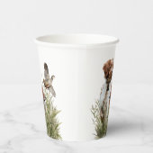 Gobelets En Papier Chasse avec un chien breton, Art (Droite)