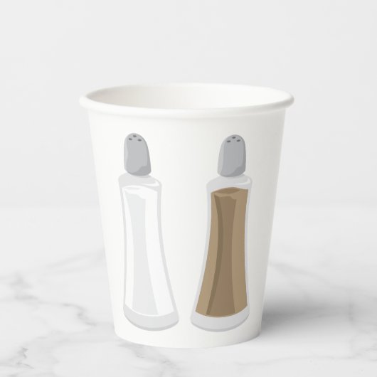 Gobelets En Papier Chasseurs De Sel Et De Poivre (Recto)