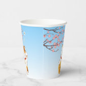 Gobelets En Papier Chat Calico Lucky Japonais, Maneki Neko (Droite)