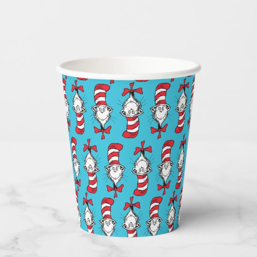 Gobelets En Papier Chat Dans Le Motif Casquette (Verso)