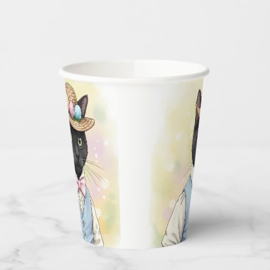 Gobelets En Papier Chat de Pâques (Gauche)