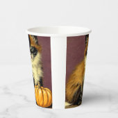 Gobelets En Papier Chat d'Halloween Ragdoll vintage (Gauche)
