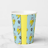 Gobelets En Papier Chat en banane (Gauche)