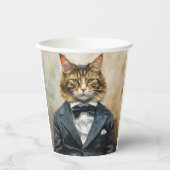 Gobelets En Papier Chat en costume (Recto)