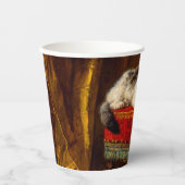 Gobelets En Papier Chat et chatons Jouer avec chaise (Recto)