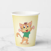 Gobelets En Papier Chat groovy (Recto)