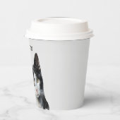 Gobelets En Papier Chat Kitty blanc gris noir (Gauche)