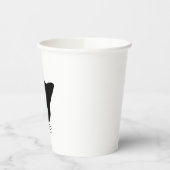 Gobelets En Papier chat noir aux yeux verts (Gauche)