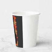 Gobelets En Papier Chat noir, Feuilles d'automne motif, Halloween amu (Gauche)