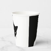 Gobelets En Papier Chat noir rusé (Droite)