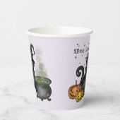 Gobelets En Papier Chat noir sorcière | Vibes sorcières (Gauche)