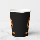 Gobelets En Papier Chat noir sous la lune orange (Droite)