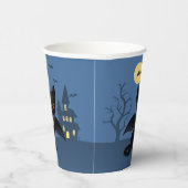 Gobelets en papier Chat noir Vampire Halloween ave (Droite)