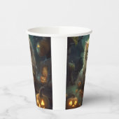 Gobelets En Papier Chat perse d'Halloween avec effroi Citrouille (Gauche)