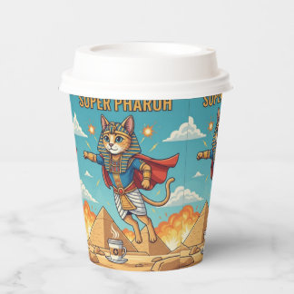 Gobelets En Papier Chat Pharaon Bastet Déesse Égyptienne Heronen Sekh