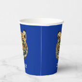 Gobelets En Papier Chat sauvage en bleu (Droite)