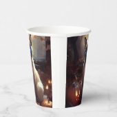 Gobelets En Papier Chat Siamais Halloween Avec Peur Citrouille (Droite)