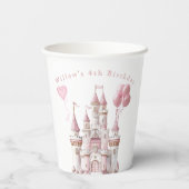 Gobelets En Papier Château Princess Anniversaire (Verso)