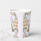 Gobelets En Papier Château violet Fairytale thème Merci (Droite)