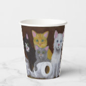 Gobelets En Papier Chatons Joueurs (Verso)